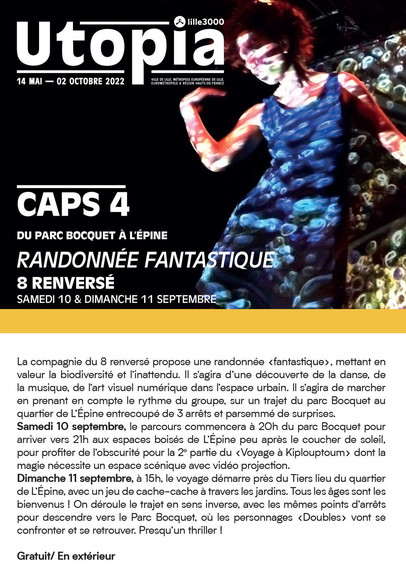 Caps 4 - Randonnée fantastique - Utopia - Lille3000 - 10 & 11/9