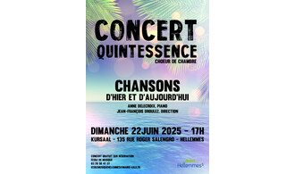 Chansons d'hier et d'aujourd'hui - Quintessence - 22/6