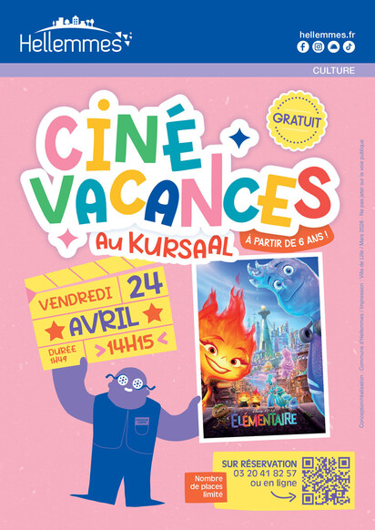 Ciné-vacances - Elémentaire - 24/4