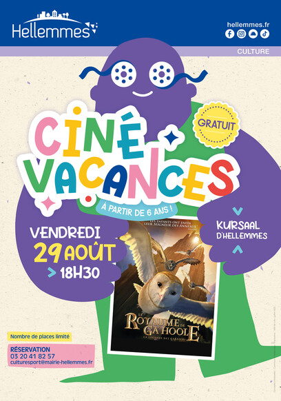 Ciné-vacances - le Royaume de Ga'Hoole - 29/8