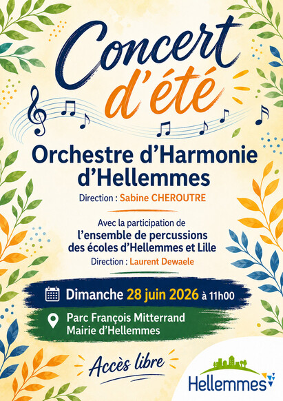 Concert d'été de l'Orchestre d'Harmonie d'Hellemmes - 28/6