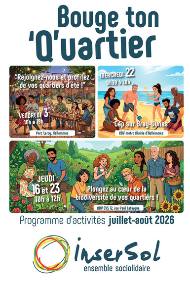 Insersol - Programme des mois de juillet et août